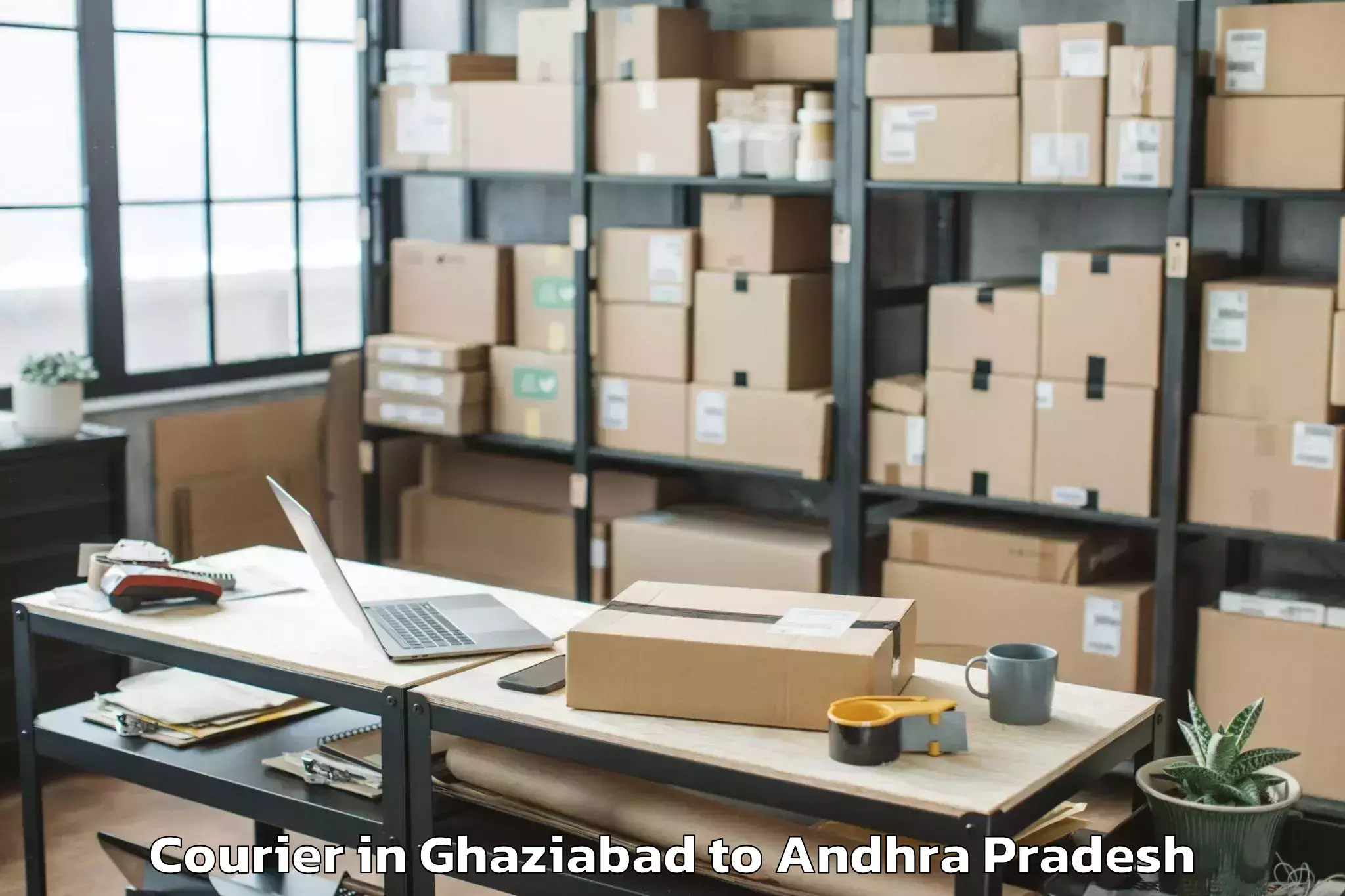 Efficient Ghaziabad to Nidamanur Courier